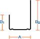 Profile System for Dry-Wall Ceiling CEILING PERIMETER PROFILE UD 37/28/18